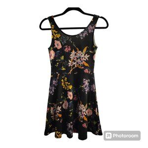 H&M Divided Black Floral Summer Dress
